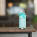 Isolierte Reflex Flip-it Trinkflasche aus Edelstahl | Türkis