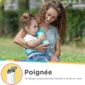 Isolierte Reflex Flip-it Trinkflasche aus Edelstahl | Türkis