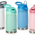 Isolierte Reflex Flip-it Trinkflasche aus Edelstahl | Türkis