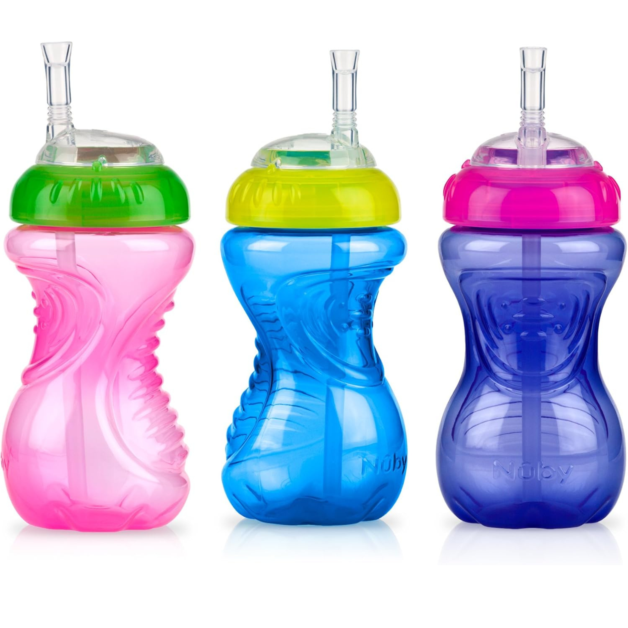 Tasse Antifuite avec Paille Flexible 300ml (3 Pack)